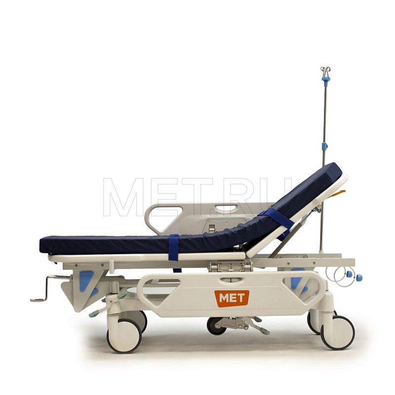 МЕТ ТВ-40 Тележка-каталка для перевозки больных с механической системой регулировки высоты  от производителя